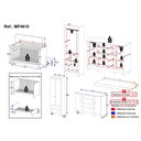 Ver imagem 4 de Quarto de Bebê Completo Berço Americano 3 em 1 Colchão Allegra Multimóveis Mp4610 Branco/off