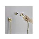 Ver imagem 3 de Ducha Higiênica Dourada 1/4 Volta Luxo Gatilho Inox 304