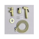 Ver imagem 4 de Ducha Higiênica Dourada 1/4 Volta Luxo Gatilho Inox 304