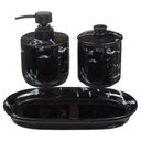 Ver imagem 2 de Kit Banheiro Lavabo Jogo Sabonete Líquido 3 Peças / Kb-869