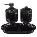 Ver imagem 4 de Kit Banheiro Lavabo Jogo Sabonete Líquido 3 Peças / Kb-869