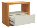 Ver imagem 3 de Mesa Cabeceira 1GAV - Freijo/Off White - TW140