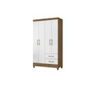 Ver imagem 4 de Guarda-Roupa Solteiro 4 Portas 2 Gavetas e Pés Chile