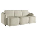 Ver imagem 1 de Sofá Cama Modulado Retrátil e Reclinável Decorativo Varsóvia 306cm Bouclê Bege G33 - Gran Belo