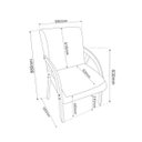 Ver imagem 3 de Poltrona Decorativa Veludo Duda Espresso Móveis