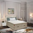 Ver imagem 2 de Cama Box Viúva Baú Molas Ensacadas White Horse Carolina Mattress 120x203