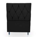 Ver imagem 1 de Cabeceira Estofada para Cama de Solteiro 90 Athena Suede