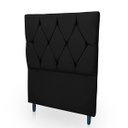 Ver imagem 4 de Cabeceira Estofada para Cama de Solteiro 90 Athena Suede