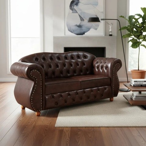 Namoradeira Merlô Chest 2 Lug Courano Marrom Pinhão:Marrom Pinhão