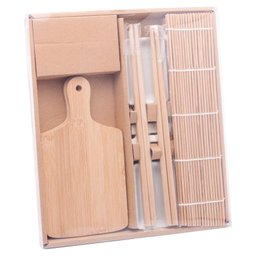 Conjunto Servir Comida Japonesa 10 Pçs Bambu Osaka - Lyor 5459 - 2