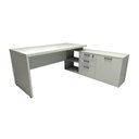 Ver imagem 3 de Mesa de Escritório em L 170cm com Balcão e 3 Gavetas