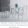 Kit 3 Cadeiras Nanda cromada para cozinha ou espaço gourmet-Assento corino branco GAT MAGAZINE - 4