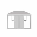 Ver imagem 4 de Plataforma de Trabalho para 4 Pessoas 300cm 120cm MDF-MDP Cinza F5 Office