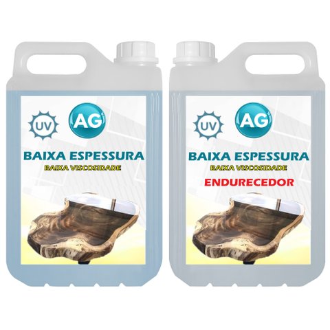 Resina Epoxi Baixa Espessura Baixa viscosidade AG Resinas ag Resina Baixa Espessura 15KG