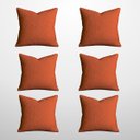 Ver imagem 1 de Kit 6 Capas de Almofada Bouclé 50x50 Decorativa Terracota