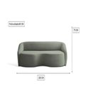 Ver imagem 2 de Sofá Curvo 2 Lugares 200cm Boucle Alonso