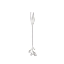 Conjunto de 4 Garfos para Aperitivo Wolff Leaves Prata de Aço Inox - 2