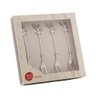 Conjunto de 4 Garfos para Aperitivo Wolff Leaves Prata de Aço Inox - 7