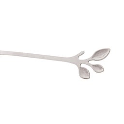 Conjunto de 4 Garfos para Aperitivo Wolff Leaves Prata de Aço Inox - 4