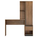Ver imagem 3 de Mesa Escrivaninha Home Office com Armario Quarto Sala Escritorio Estante Livros Morada Cor Nature