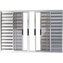 Ver imagem 1 de Veneziana de Aluminio 6 Folhas sem Grade Linha Premium:1,20 X 1,50/brilhante