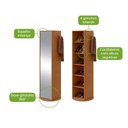 Ver imagem 7 de Sapateira Giratória com Espelho Esthela Amêndoa Clean Lopas