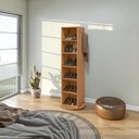 Ver imagem 3 de Sapateira Giratória com Espelho Esthela Amêndoa Clean Lopas