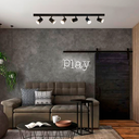 Ver imagem 3 de Kit 2 Trilho Eletrificado 3 Spot Led Mr16 Gu10 Direcionável Cor:preto