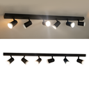 Ver imagem 1 de Kit 2 Trilho Eletrificado 3 Spot Led Mr16 Gu10 Direcionável Cor:preto