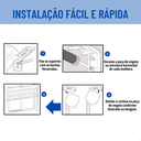 Ver imagem 7 de Persiana Rolo Double Vision Zebra 1,60a X 1,60l Cinza Claro