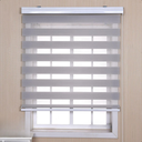 Ver imagem 2 de Persiana Rolo Double Vision Zebra 1,60a X 1,60l Cinza Claro