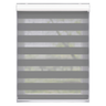 Persiana Rolo Double Vision Zebra 1,60a X 1,60l Cinza Claro - 1