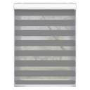 Ver imagem 1 de Persiana Rolo Double Vision Zebra 1,60a X 1,60l Cinza Claro