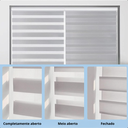 Ver imagem 6 de Persiana Rolo Double Vision Zebra 1,60a X 1,60l Cinza Claro