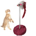 Ver imagem 1 de Arranhador Gato Pet Ratinho Mola Guizo Animal de Estimaçao Felino Brinquedo Interativo Pelucia Macio