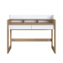 Ver imagem 6 de Escrivaninha 2 Gavetas 128cm Hanover/branco Home Office Flexus Artesano