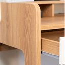 Ver mais imagens de Escrivaninha 2 Gavetas 128cm Hanover/branco Home Office Flexus Artesano