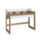 Ver imagem 5 de Escrivaninha 2 Gavetas 128cm Hanover/branco Home Office Flexus Artesano