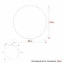 Ver imagem 3 de Espelheira para Banheiro Redonda 60cm Multimóveis CR10114 Cinza