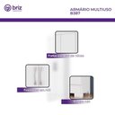 Ver imagem 4 de Armário Multiuso 02 Portas 03 Prateleiras B387 Branco - Henn - Briz