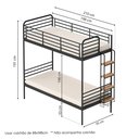 Ver imagem 3 de Beliche em Ferro Aço Carbono Tubular Teko Casatema MadeiraOriginals Preto/Fosco/Álamo
