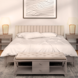 Kit 20 Cabeceiras Estofadas de Cama King Box Casal Modulada Autocolante 2,00mx45cm - 5