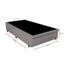 Ver imagem 6 de Cama para Box com Baú Blindada Corino Linho Cinza 79x198 BeG