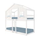 Ver imagem 1 de Beliche Infantil Montessori Casinha Dos Sonhos Madeira Maciça Branco Megamobilia