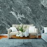 Papel de Parede Painel 3D Mármore Carrara Cinza Escuro 3M Revestimento Pedra Requinte - 1
