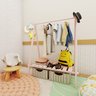 Cabideiro Arara de Roupas Infantil com Prateleira Ludika Mobília - 2