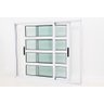 Janela Quadriculada de alumínio 02 folhas branca maxx - 100x150 - 1