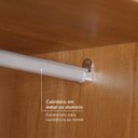 Ver imagem 6 de Guarda-Roupa Casal 5 Portas 4 Gavetas com Espelho MDF 200cm Supremo Yescasa Off White Freijó/Areia