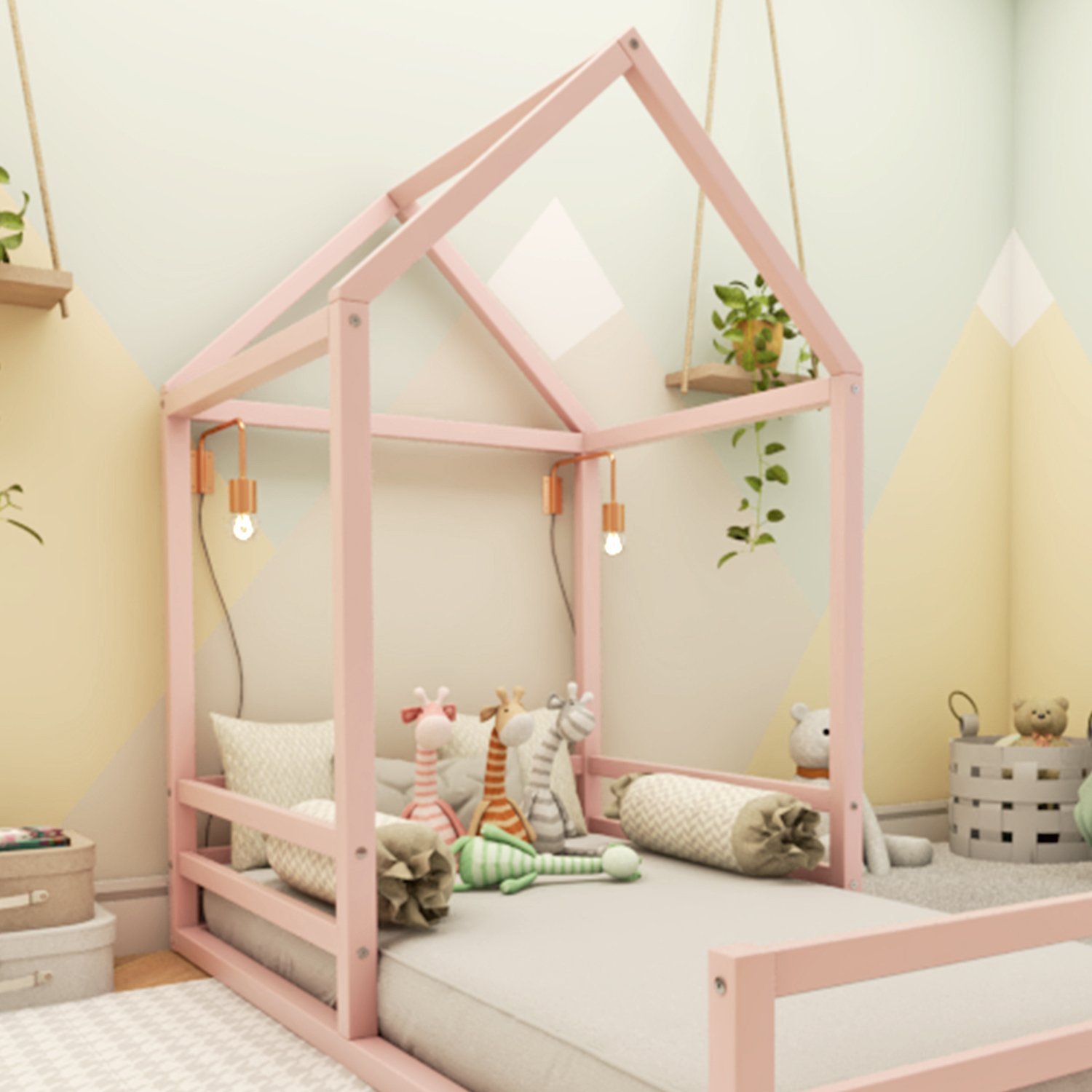 Cama Montessoriana Solteiro Meia Casinha  - 5