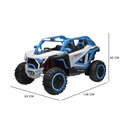Ver imagem 6 de Carrinho Carro Elétrico Infantil Grande Jipe Off Road 4x4 Utv com Controle Remoto
